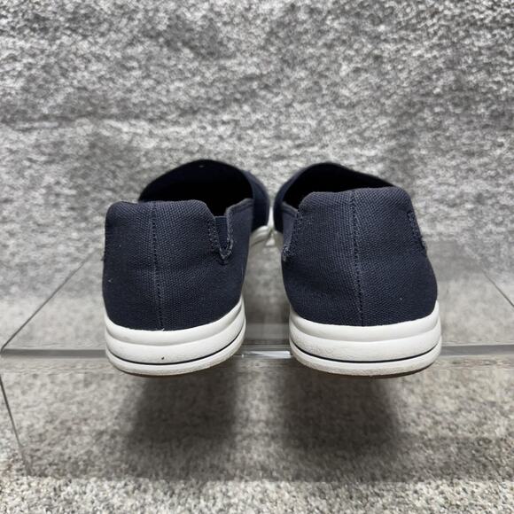 Clarks Cloudsteppers Shoes Womens Size 8 Navy Blue Slip On Washable Cushion Soft - Picture 4 of 9